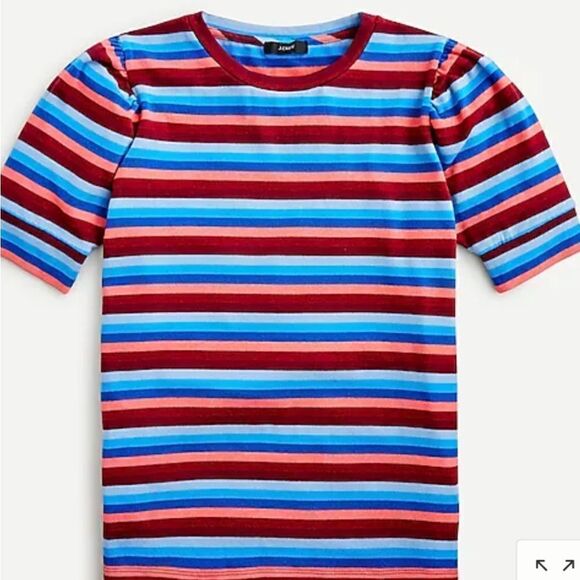 NWT J CREW STRIPED TOP - Picture 1 of 7